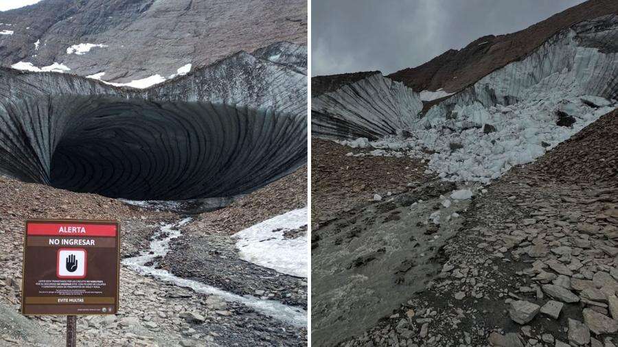 'Caverna de gelo' onde brasileiro morreu em 2022 desmorona na Argentina