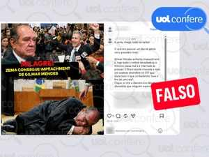 É falso que Zema tenha conseguido o impeachment de Gilmar Mendes