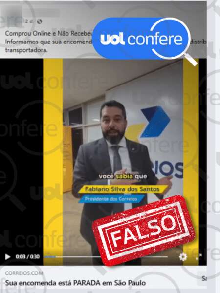 Vídeo com áudio adulterado promove golpe usando o nome dos Correios