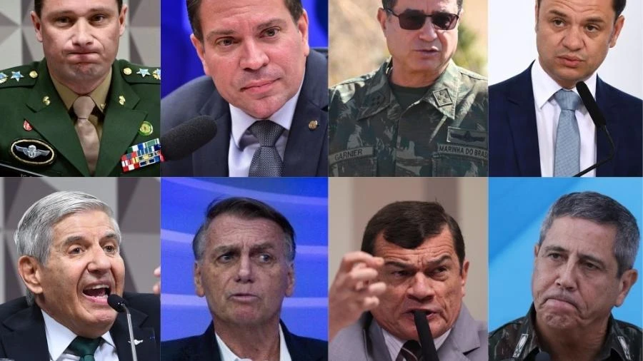 Veja quais as principais acusações contra os 8 réus da trama golpista