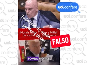 É falso que Moraes disse que 'nem Trump poderá visitar Bolsonaro'