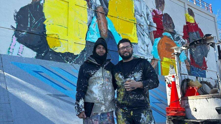 Artistas fazem mural na fronteira em protesto contra Trump Jamil Chade