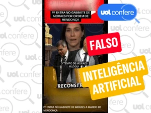 É falso que Mendonça ordenou operação da PF contra Moraes; vídeo é IA