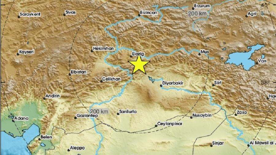 Terremoto de 5,9 graus atinge a Turquia; não há registros de feridos