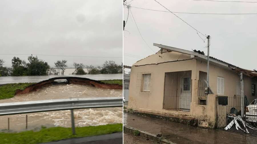 Chuvas no RS deixam mais de 700 fora de casa; 52 municípios relatam danos