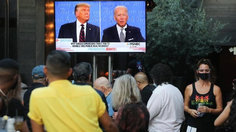 Para 60%, Biden venceu primeiro debate contra Trump, diz pesquisa