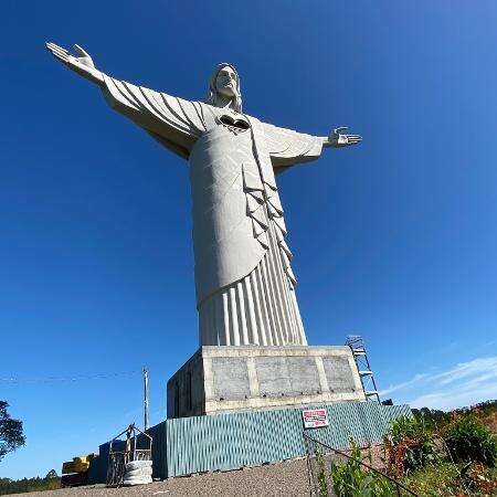 Maior do Brasil, estátua de Cristo de 43 m no RS será inaugurada em abril