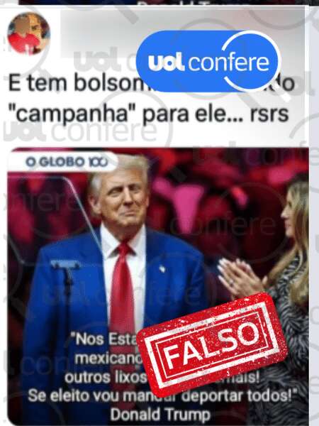 É falso que Donald Trump chamou brasileiros de 'lixos latinos'