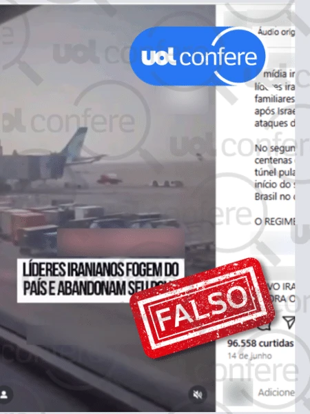 Vídeos não mostram fuga de líderes do Irã nem população festejando ataques
