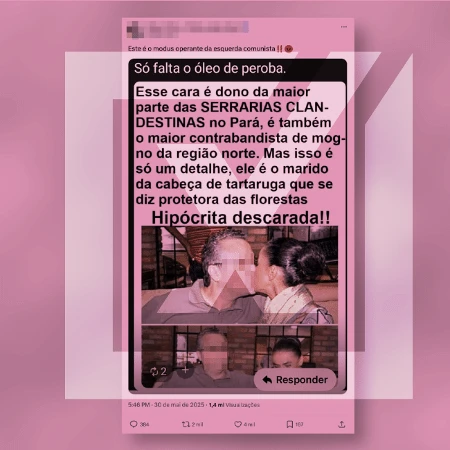 Boato sobre marido de Marina Silva e serrarias ilegais volta a circular