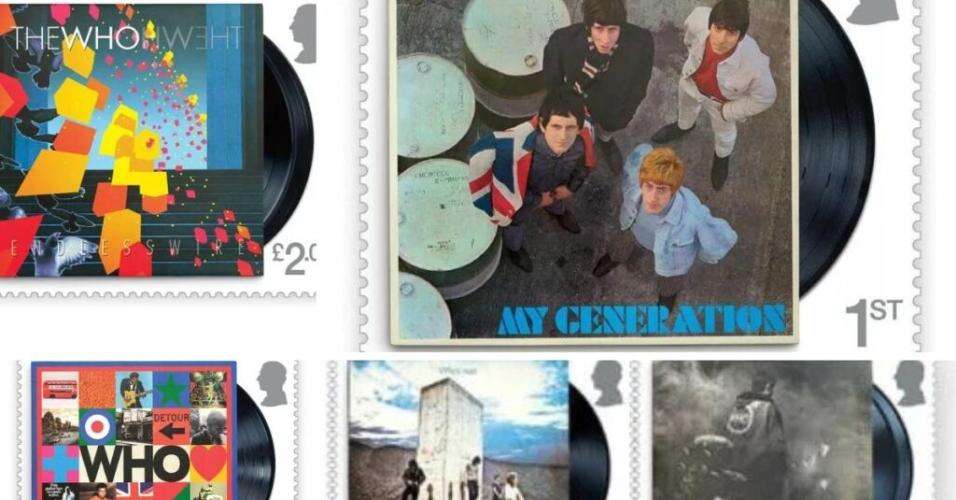 Celebrando 60 anos, banda The Who é homenageada em coleção de selos do correio britânico