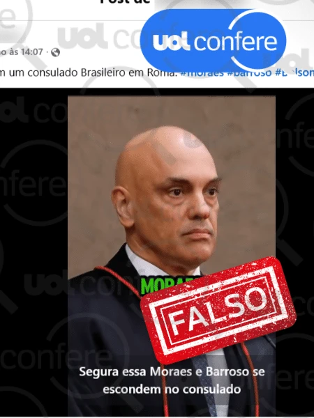 Moraes e Barroso não se esconderam em Roma; os dois estão no Brasil