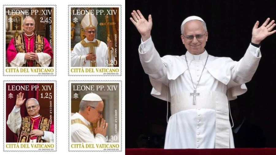 Vaticano lança primeiros selos em homenagem ao Papa Leão 14; veja detalhes