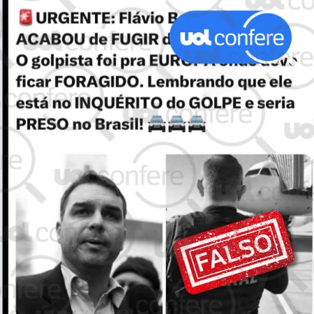 Flávio Bolsonaro não está foragido nem é investigado no inquérito do golpe
