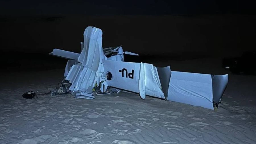 Avião de pequeno porte cai nos Lençóis Maranhenses e deixa dois mortos