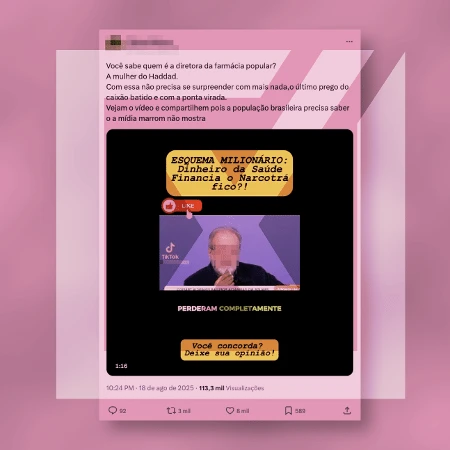 Ana Estela Haddad atua na saúde digital e não tem cargo no Farmácia Popular