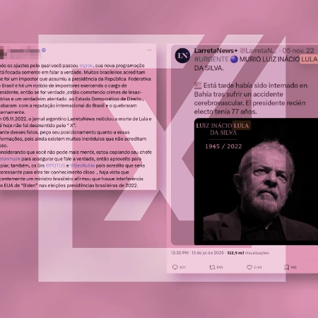Publicações usam IA do X para espalhar boato antigo sobre morte de Lula