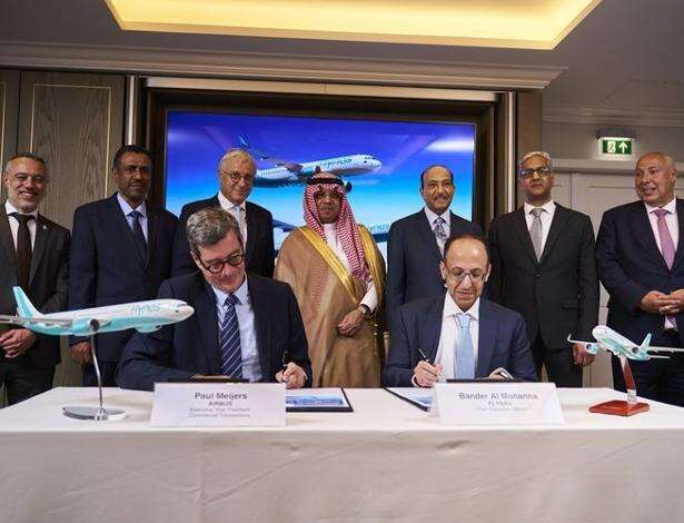 Airbus recebeu pedido para 90 aviões da Arábia Saudita