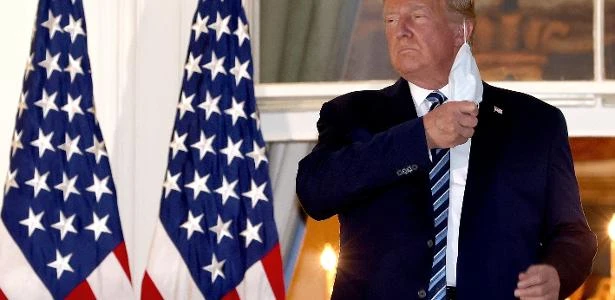 Trump diz não acreditar estar contagioso e se diz pronto para sair em campanha