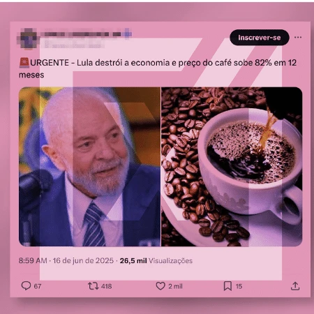 Alta do café é causada pelo clima, não por medidas do governo Lula