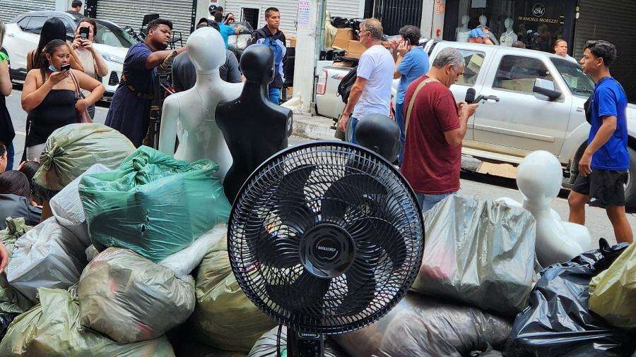 Vendedores do Brás vivem tensão sem saber o que foi perdido no incêndio