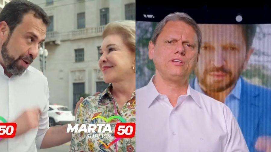 Padrinhos, 'virada' e Bolsonaro ausente: o último dia de propaganda na TV