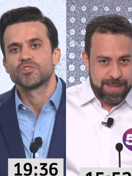 Boulos e Nunes antecipam segundo turno no debate UOL/Folha Andreza Matais