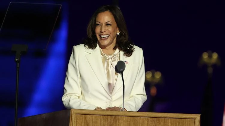 'Serei a primeira vice dos EUA, mas não a última', diz Kamala Harris