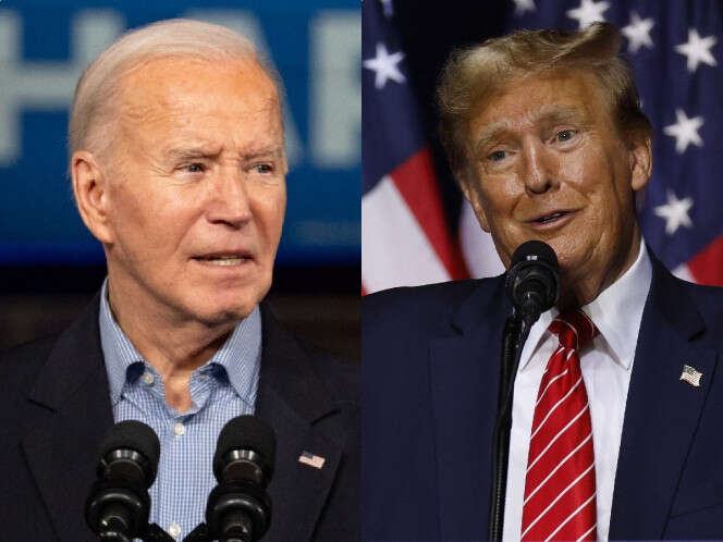 Biden y Trump intercambian acusaciones desde Georgia; hablan de migración y salud