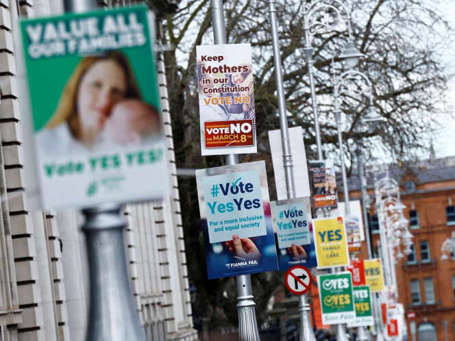 Irlandeses rechazan cambiar conceptos de mujer y 'familia tradicional' en su Constitución