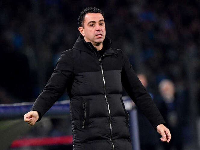 Xavi tiene una sensación amarga tras empate de Barcelona en Nápoles