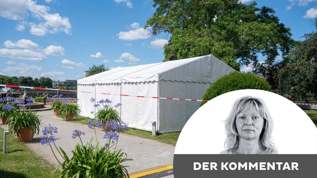 Schäden im Dresdner Bellevue-Park: Die Stadt lässt sich vorführen