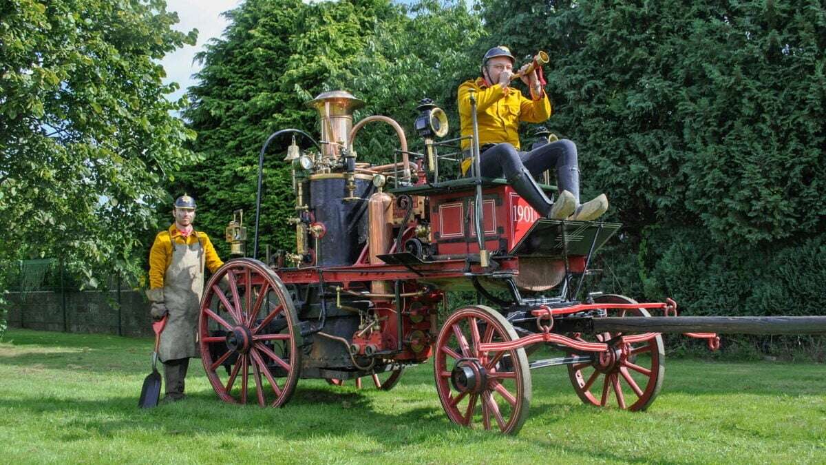 Museumsfest in Zeithain lockt Feuerwehrfans mit seltener Maschine