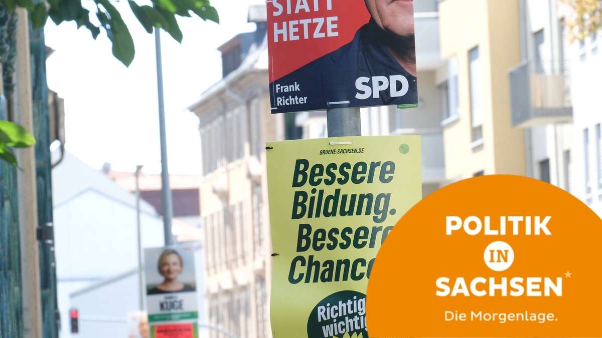 Morgenlage in Sachsen: Wahlversprechen; Flughafen-Blockaden; TU-Professor