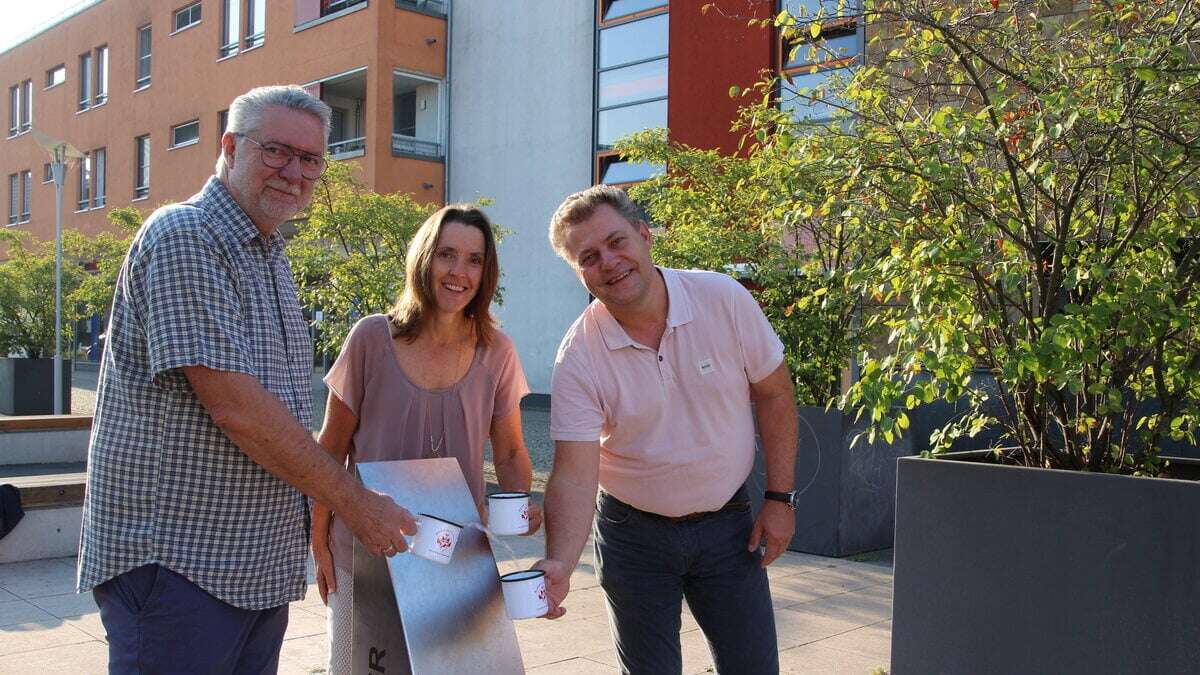 Frisches Wasser für alle: Coswig hat einen neuen Trinkwasserbrunnen