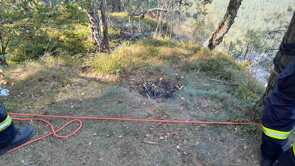 Waldbrand am Lilienstein gelöscht