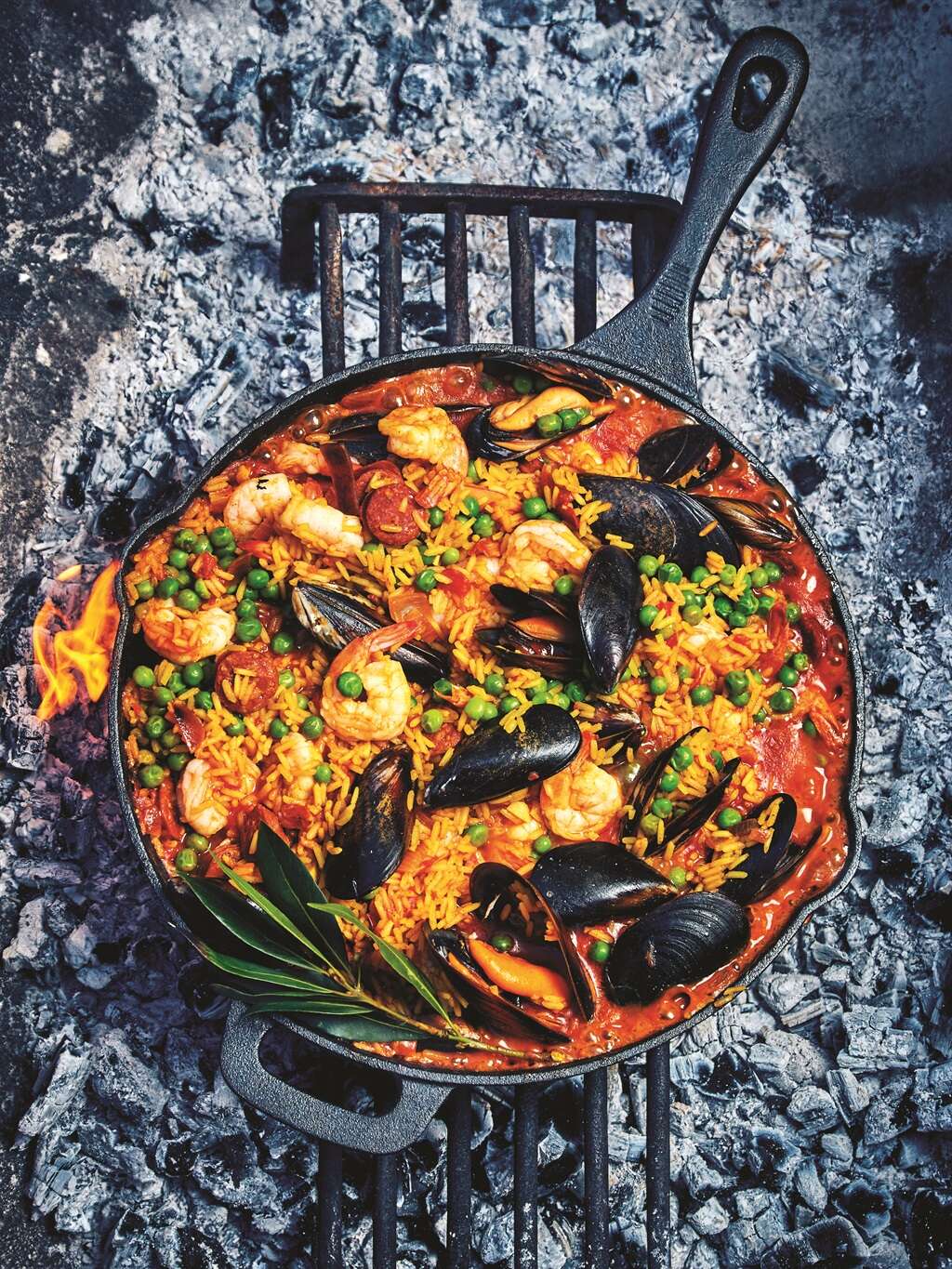 What's for dinner? Effortless paella over the coals