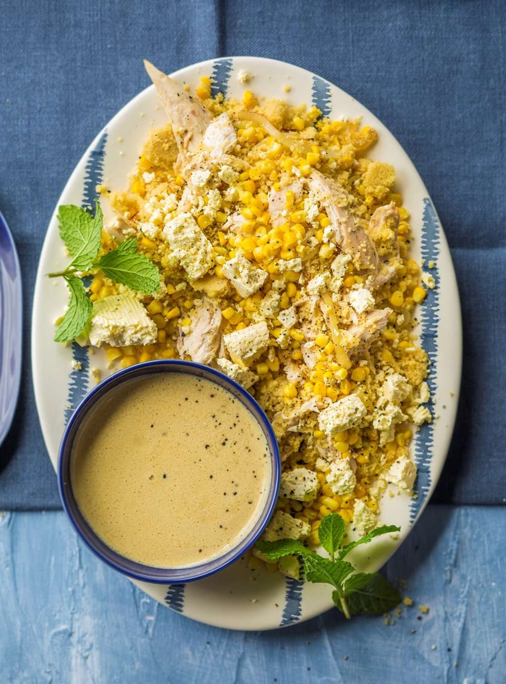 What's for dinner? Chicken, corn and couscous salad