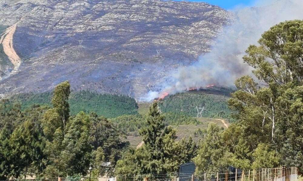 Battle to contain Cape Winelands fires enters 8th day