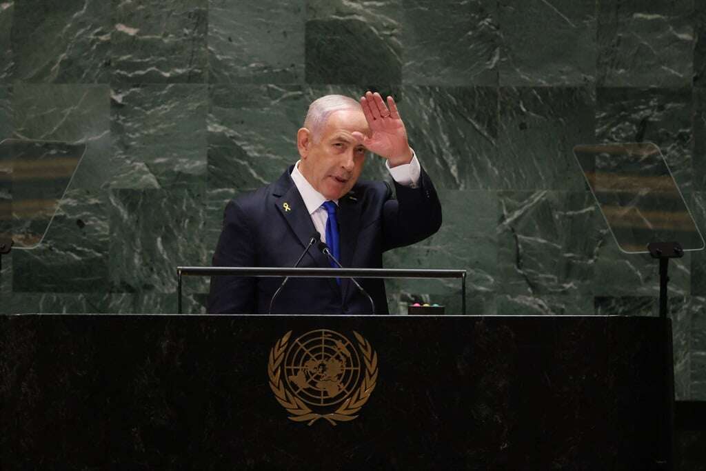 Israel to press Lebanon offensive until 'objectives' met, Netanyahu tells UN