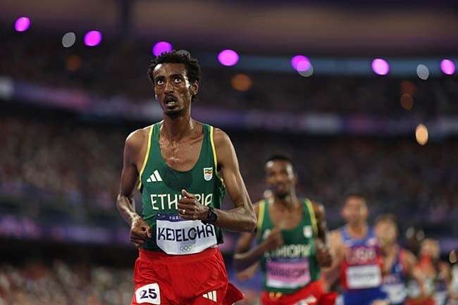 Ethiopia's Kejelcha breaks men's world half marathon record