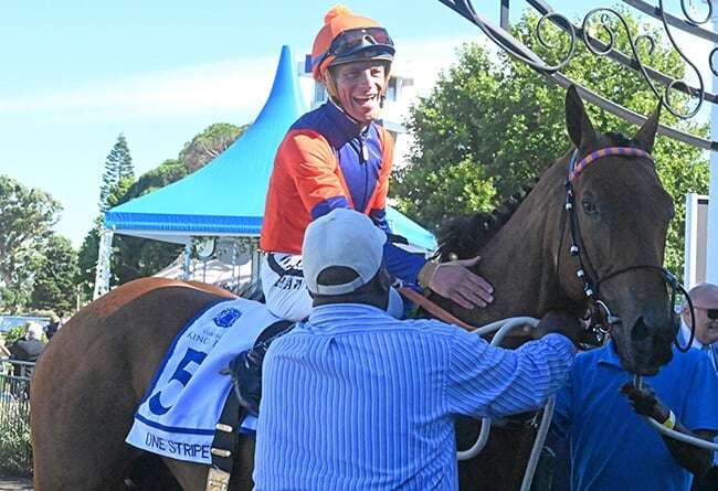 WATCH | Renowned SA jockey whips rival multiple times at Turffontein