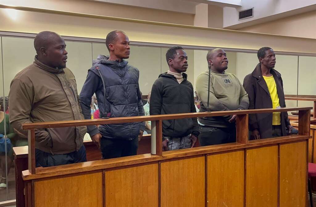 WATCH | 'They are scapegoats': 5 men accused of being part of the construction mafia appear in KZN court