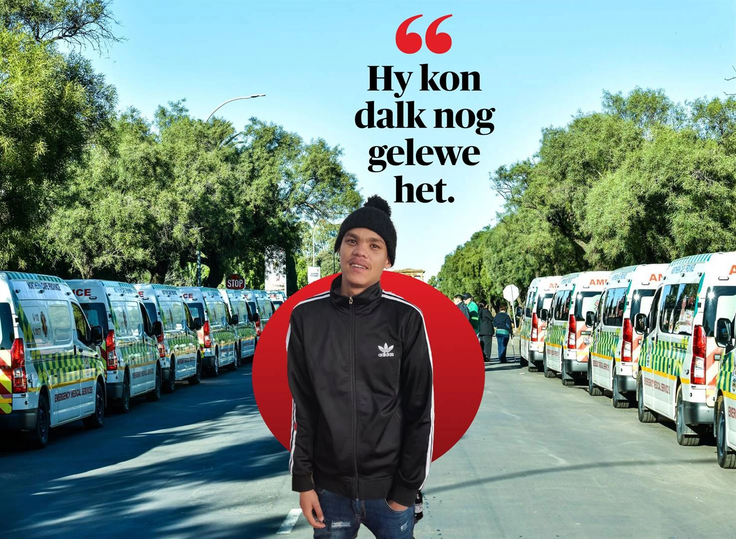 Hiér wil jy nie beseer word nie, want die ambulans is ver