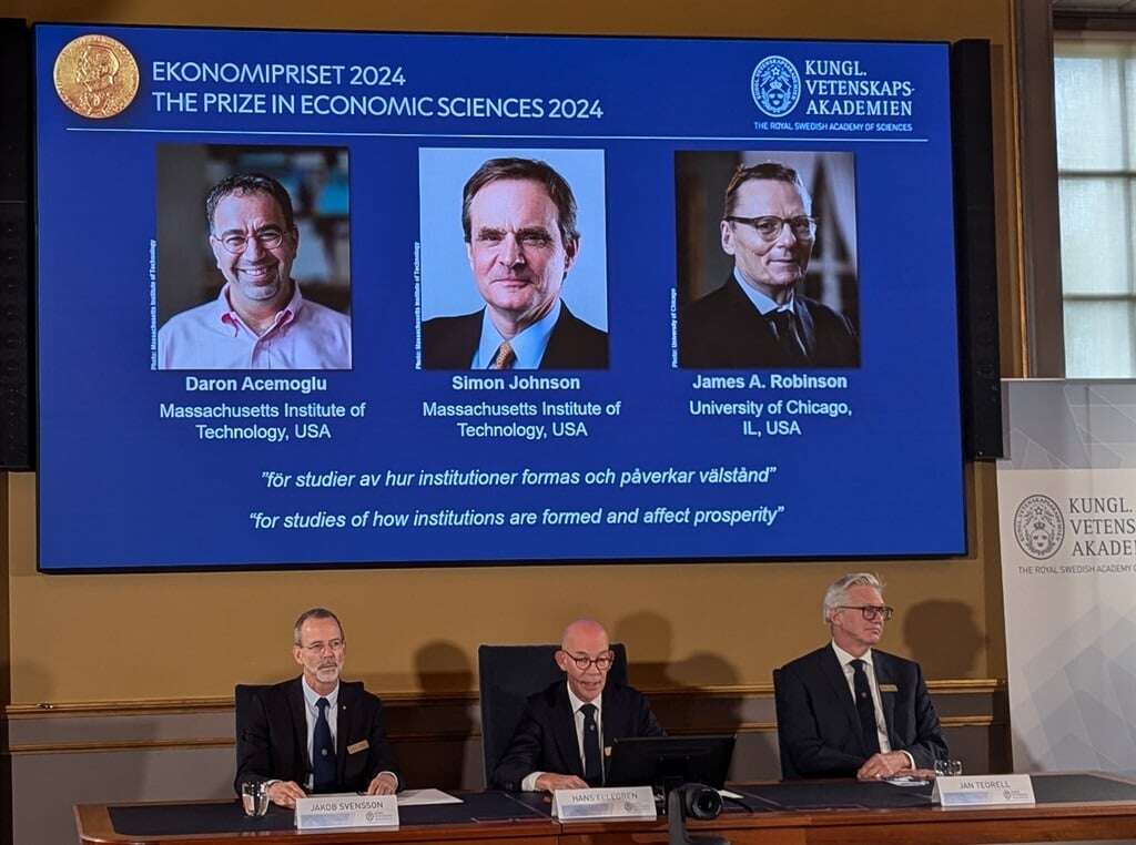 Nobel economics prize goes to researchers of prosperity