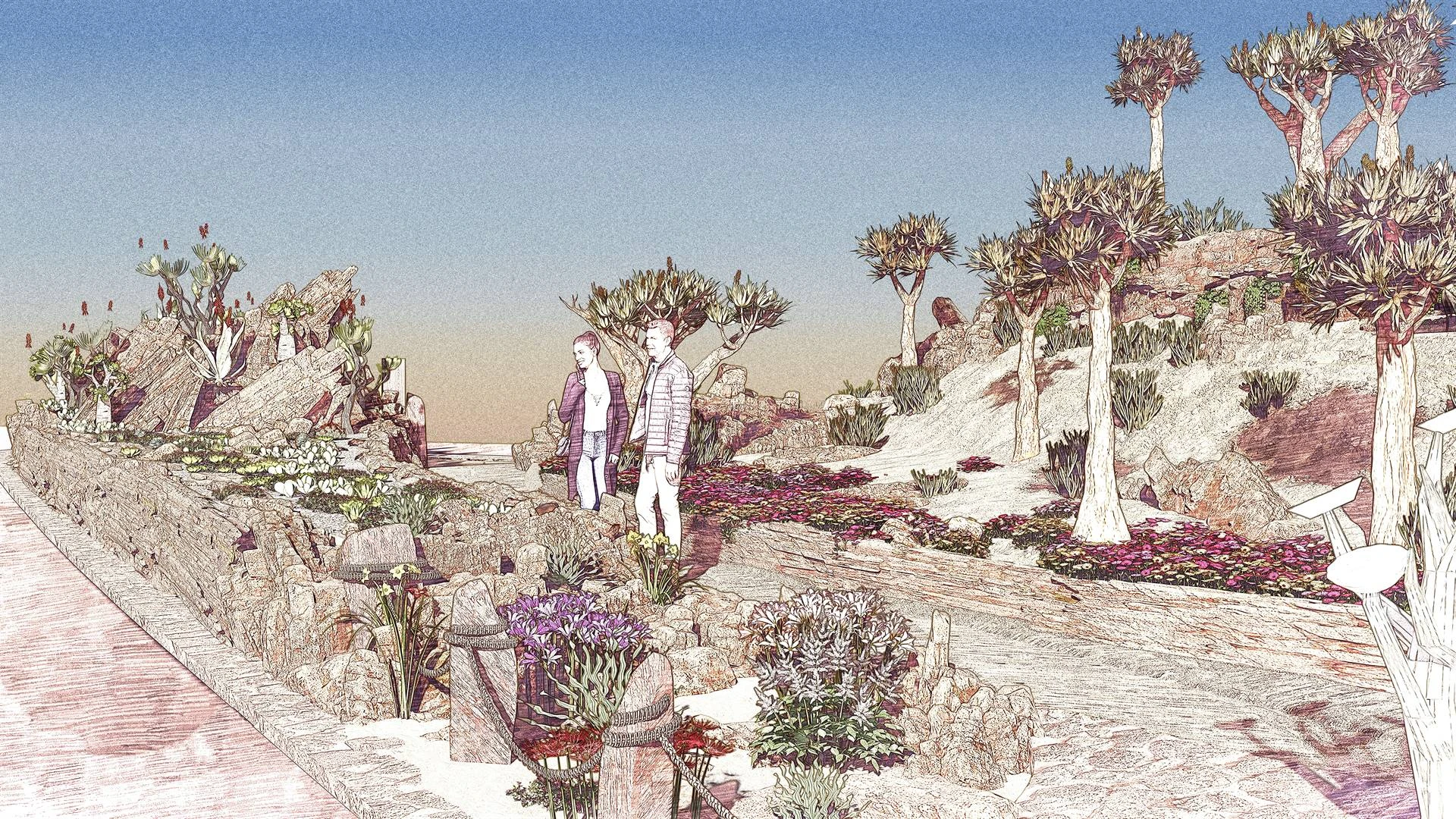 Dorre Karoo na Londen gebring vir blommeskou