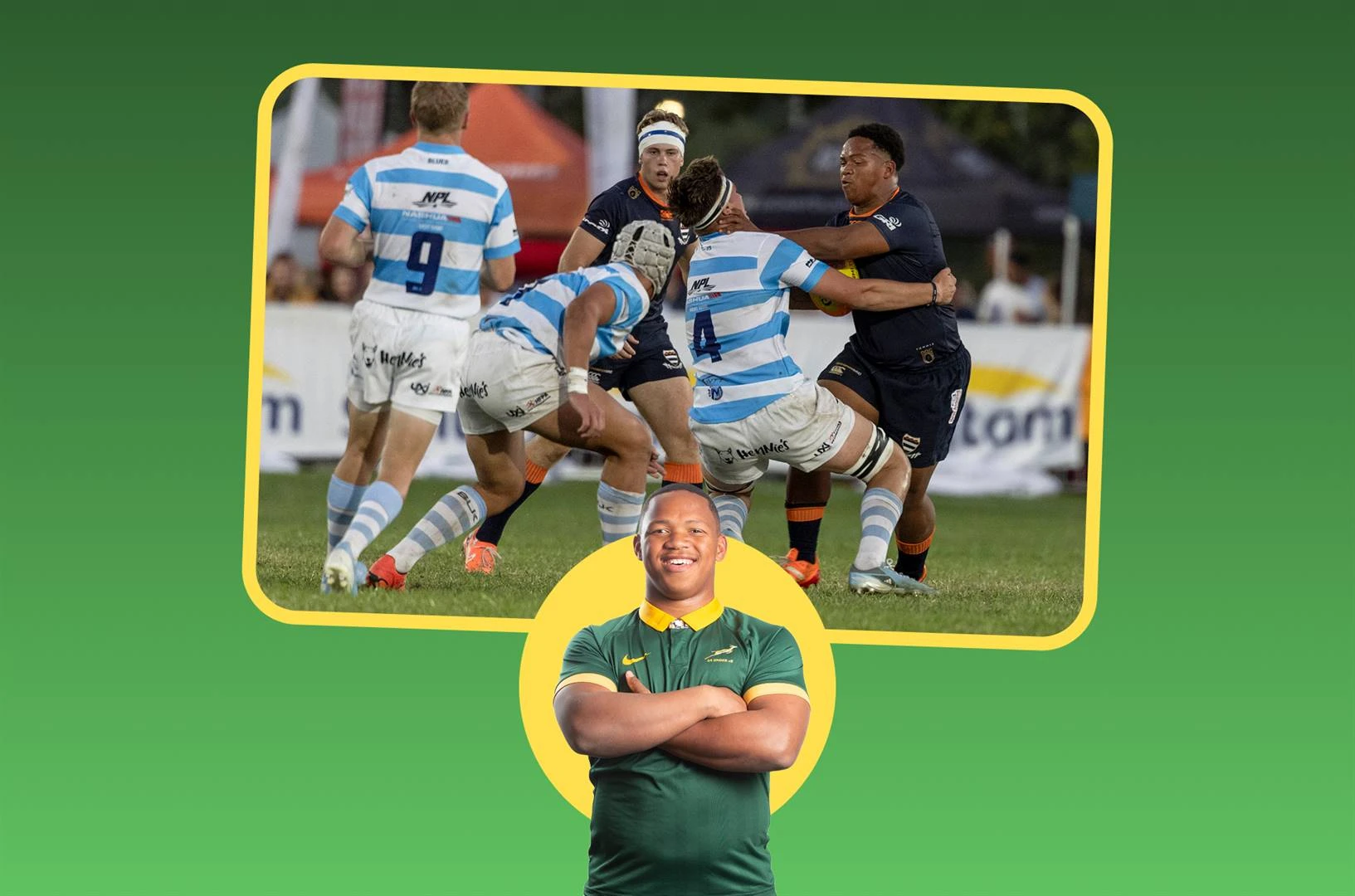 Leeus glo Grey-ster Adams kan binnekort VRK-rugby speel