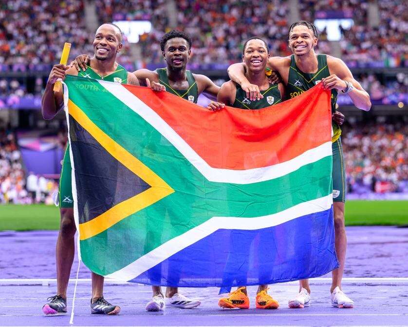 Suikersoet silwer vir Suid-Afrika in 100 m-aflos