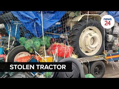 WATCH | Stolen tractor discovered hidden under chips and vegetables at SA-Mozambique border post