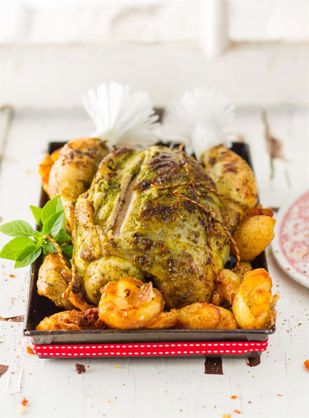 What's for dinner? Herbed chicken with golden crispy potatoes